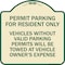 Signmission Parking Permit Permit Parking for Residents Only Vehicles Without Valid Parking Permi, TG-1818-23399 A-DES-TG-1818-23399 - alternate 1